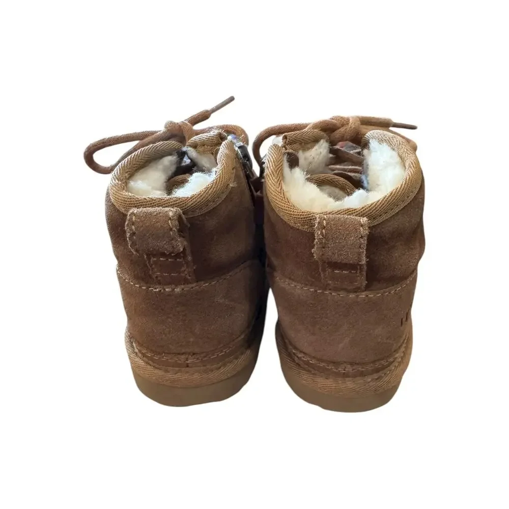 UGG Neumel II Chestnut Suede Ankle Boots Toddler Kids Size 12 w/ Box